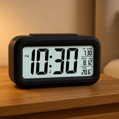 Digital LCD Alarm Clock with Backlight