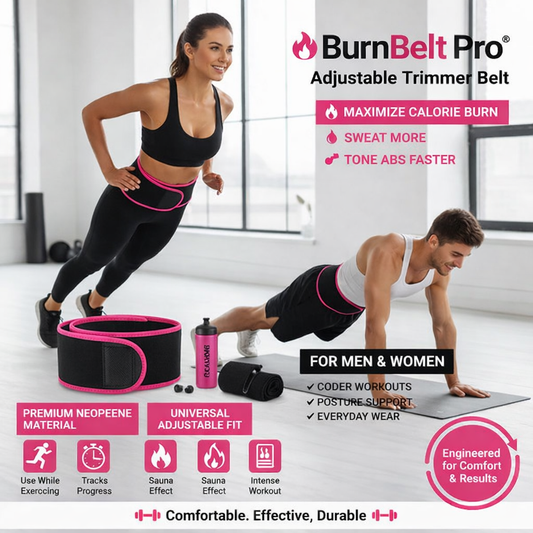 BurnBelt Pro® Adjustable Waist Trimmer Belt