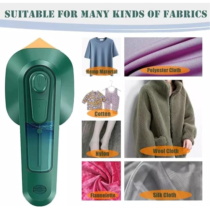 Mini Steamer & Iron: 2-in-1 Portable Travel Friendly