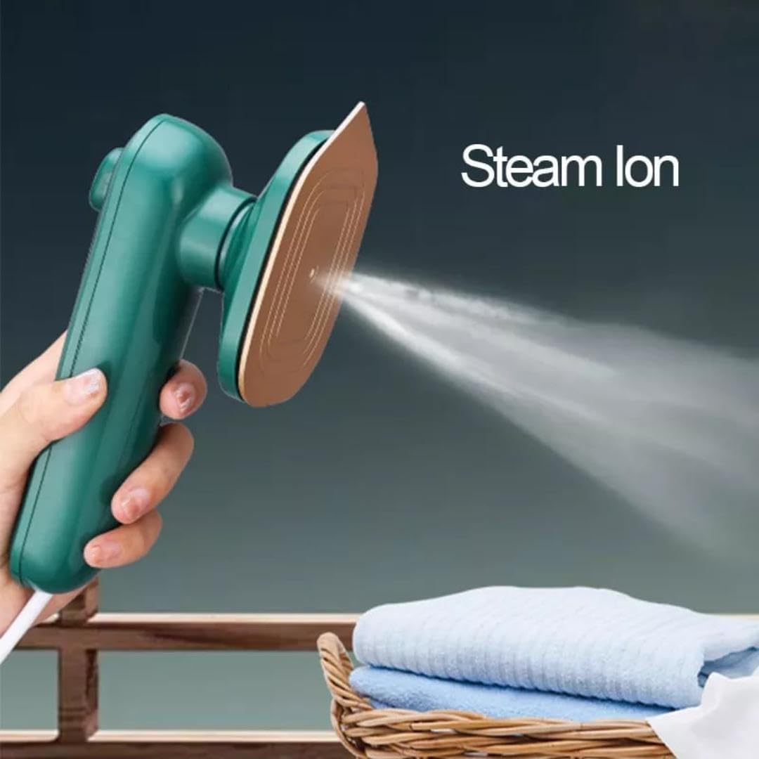 Mini Steamer & Iron: 2-in-1 Portable Travel Friendly