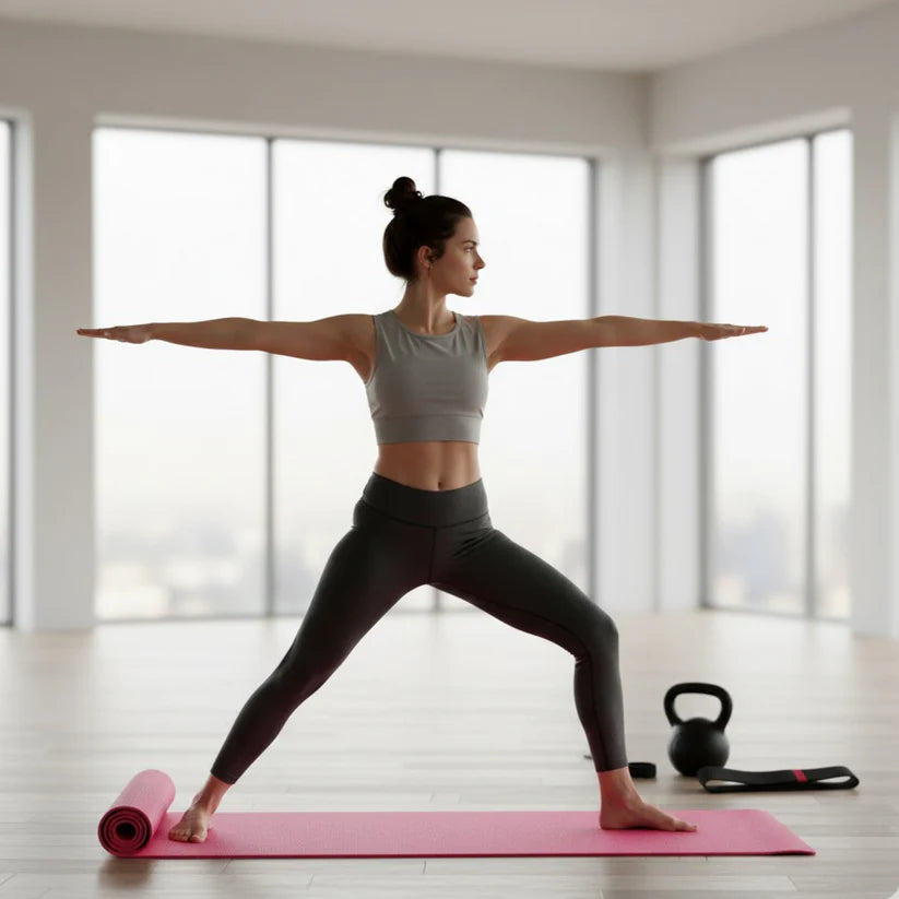 Yoga Mat Eco-Friendly For Fitness Exercise Workout Gym with Non-Slip (180x60xcm)